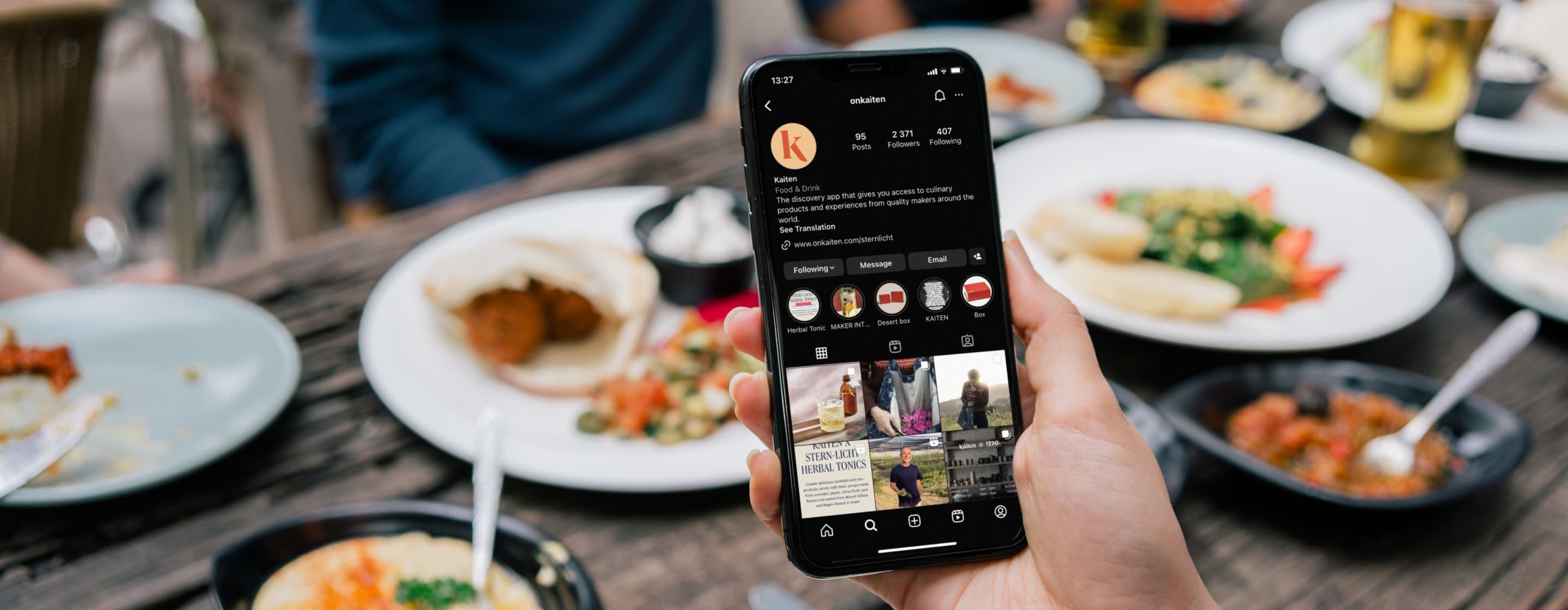 Table with seat pulled up